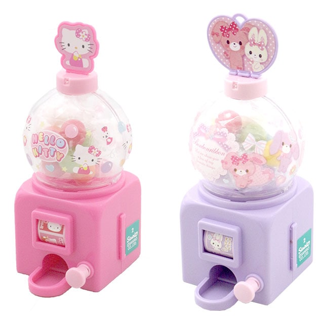 [平成レトロ]⭐️サンリオ⭐️ キャラクター ズガムマシーン　キャラクター付きバッチ サンリオガムボールマシーン 8入り – 楽駄屋