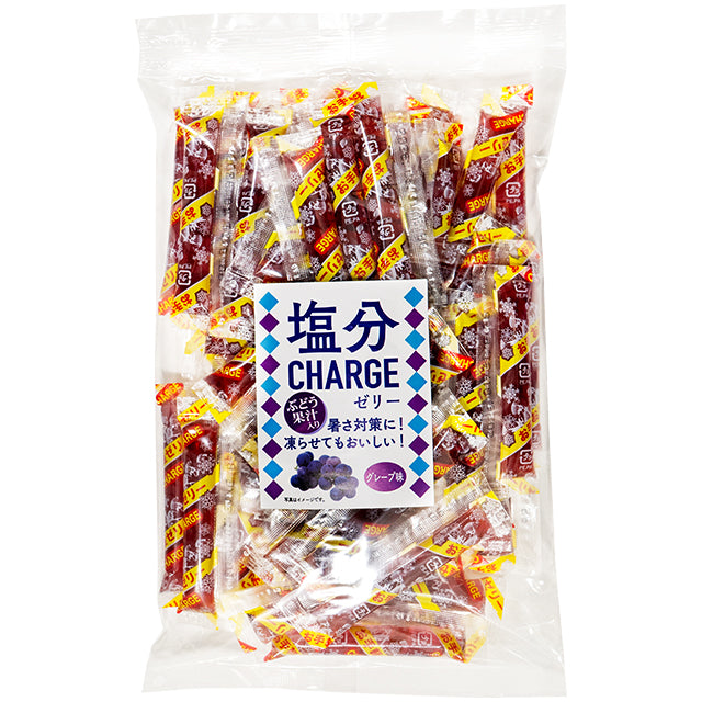 坂製菓 塩分チヤージゼリーグレープ ５００ｇ ×15 【全国送料無料】(沖縄・離島は別途) 塩分チャージゼリー グレープ 500g – 楽駄屋