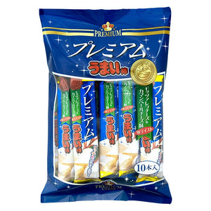 みー輔　うまい棒 2種/チーズおやつ カマンベール入り/スリムバッグ プレミアムうまい棒モッツァレラ＆カマンベール 10本入り – 楽駄屋