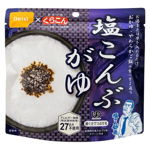 尾西の塩こんぶがゆ　アルファ米