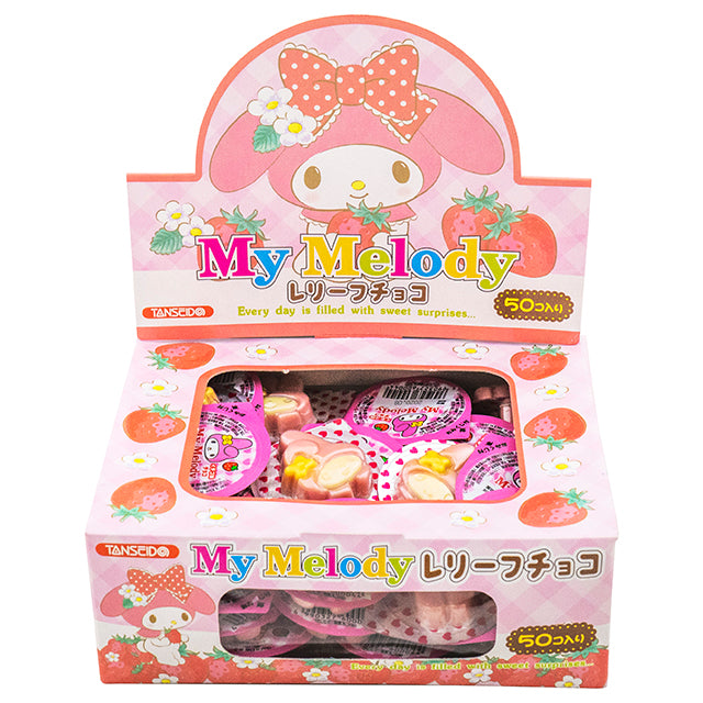 【冬季商品】マイメロディレリーフチョコおみくじ付　50入り