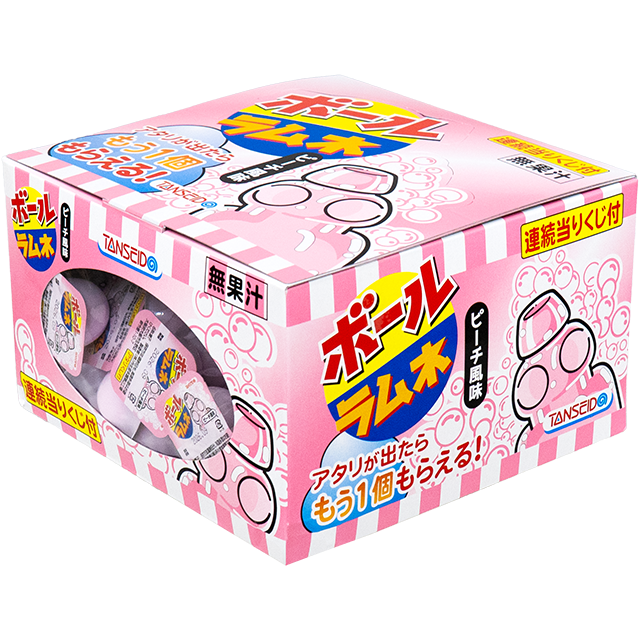 ボールラムネピーチ連続当りくじ　110個入り