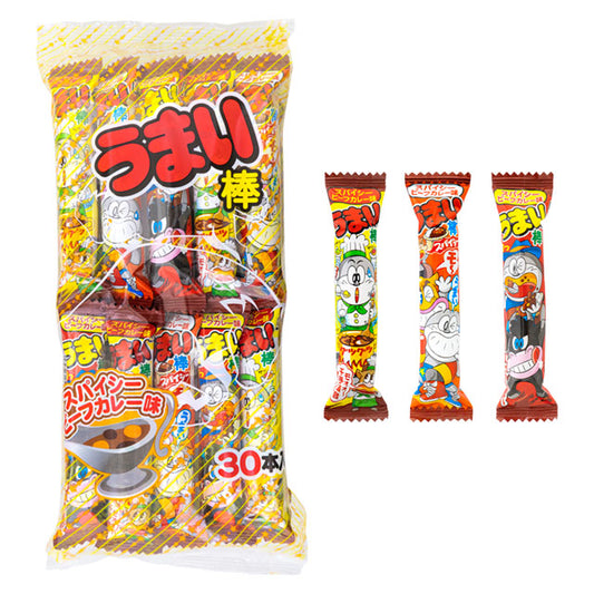 【夏季商品】うまい棒スパイシービーフカレー　30本　※数量限定