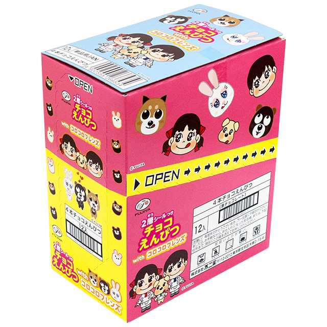 【冬季商品】不二家４本チョコえんぴつ　12入り