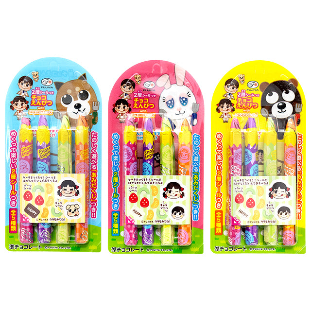 【冬季商品】不二家４本チョコえんぴつ　12入り