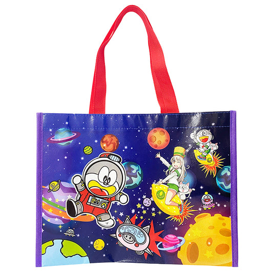 うまい棒　横型レッスンバッグ　宇宙　1個