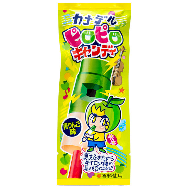 カナデルピロピロキャンディ　青りんご　24入り