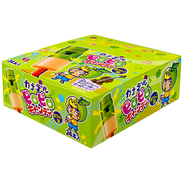カナデルピロピロキャンディ　青りんご　24入り