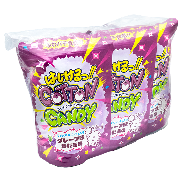 はじけるっ!!COTTON CANDY(コットンキャンディ) グレープ味 6個 はじけるっ!!COTTON CANDY(コットンキャンディ) グレープ味 6個