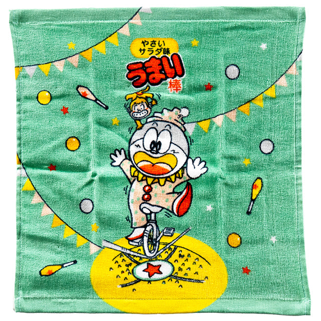 うまい棒ヤサイサラダ味ハンドタオル 2枚組 – 楽駄屋