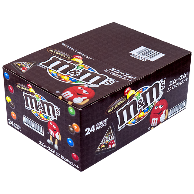 M＆M’ｓミニミルクチョコレート　24入り